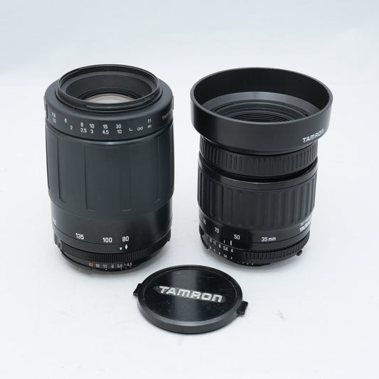 Tamron 35-90mm f/4-5.6 + 80-210mm f/4.5-5.6 — Nikon AF (Set of 2)