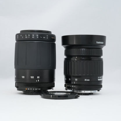 [Good] Tamron 35-90mm + 80-210mm — Nikon AF (Set of 2)